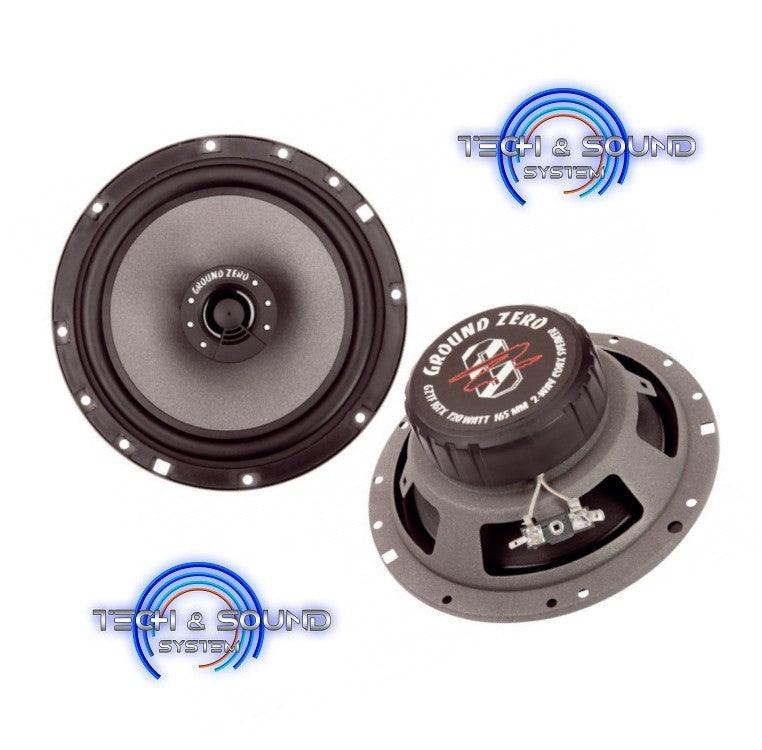 GROUND ZERO GZTF 16TX medi coassiali da 165 mm 4 Ohm 120W (COPPIA) - TechSoundSystem.com