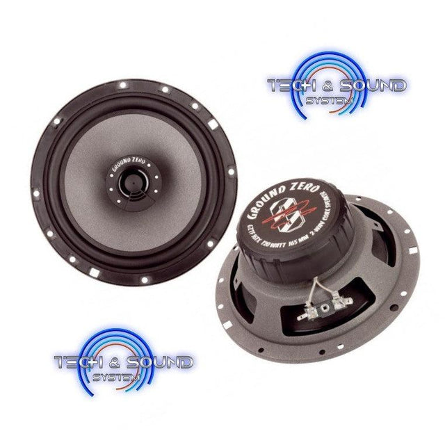 GROUND ZERO GZTF 16TX medi coassiali da 165 mm 4 Ohm 120W (COPPIA) - TechSoundSystem.com