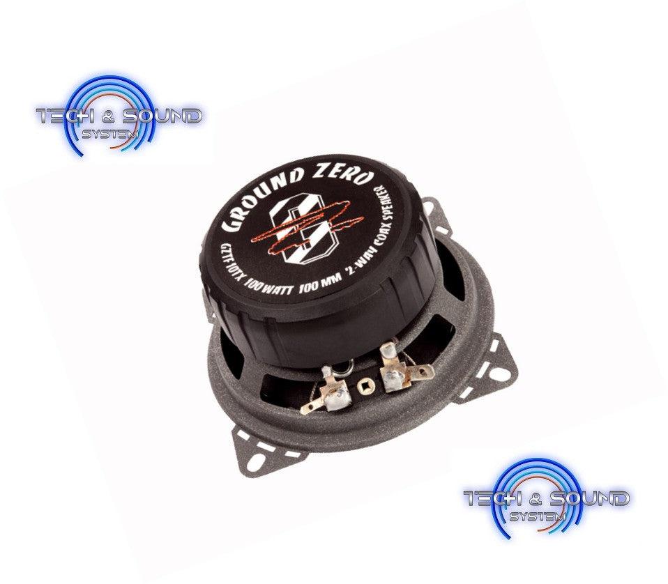 GROUND ZERO GZTF 10TX Coassiali da 100 mm, 4 Ohm, 100 Watt (coppia) - TechSoundSystem.com