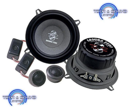 GROUND ZERO GZTC 130TX Kit Altoparlanti woofer da 130, tweeter da 37 mm - TechSoundSystem.com