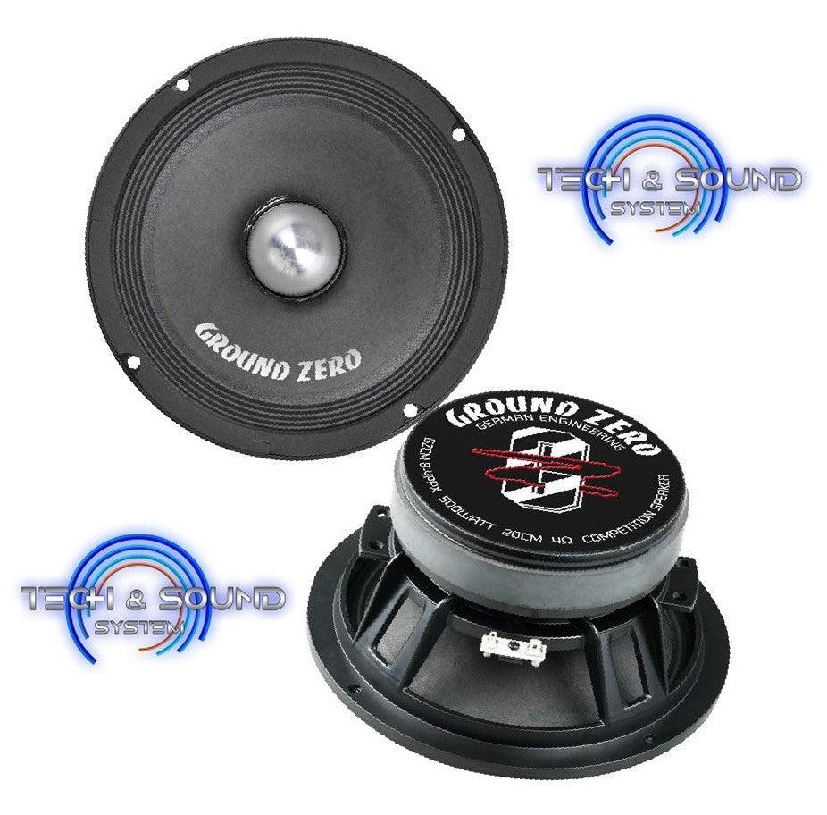 GROUND ZERO GZCM 8-4PPX medio 200 mm 500W (1PZ) - TechSoundSystem.com
