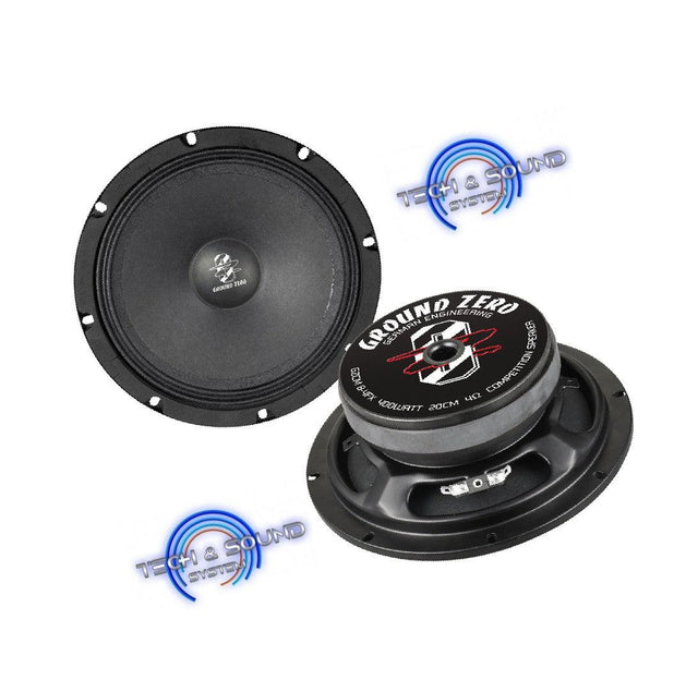GROUND ZERO GZCM 8-4FX Woofer, da 200 mm 400 Watt (1PZ) - TechSoundSystem.com