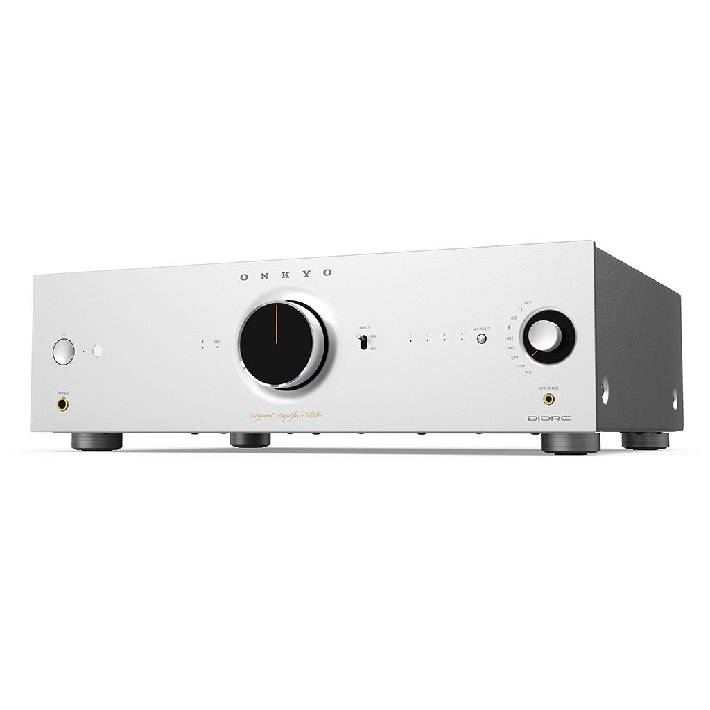 ONKYO ICON A-50 SILVER Amplificatore integrato in Classe AB con potenza di 140 Watt