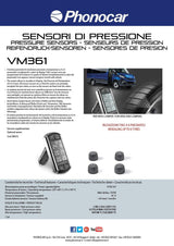 Phonocar VM361 Kit 4 sensori per monitoraggio pressione gomme Wireless per van/camper - TechSoundSystem.com