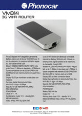 Phonocar VM314 3G WI-FI ROUTER Power bank DLNA Media sharing - TechSoundSystem.com