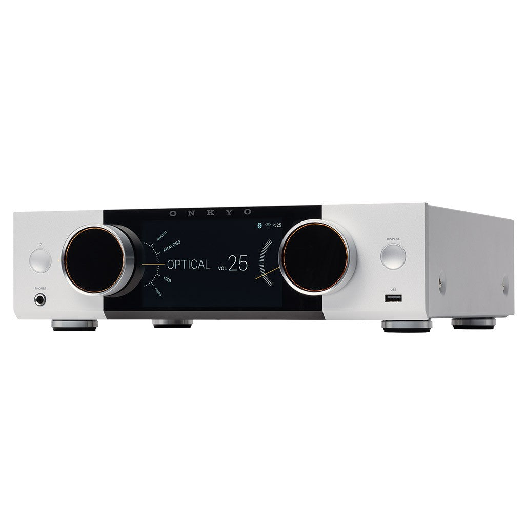 ONKYO MUSE Y50 SILVER Amplificatore integrato Audiophile streamer Ethernet/Wi-Fi, HDMI 4k, DAC