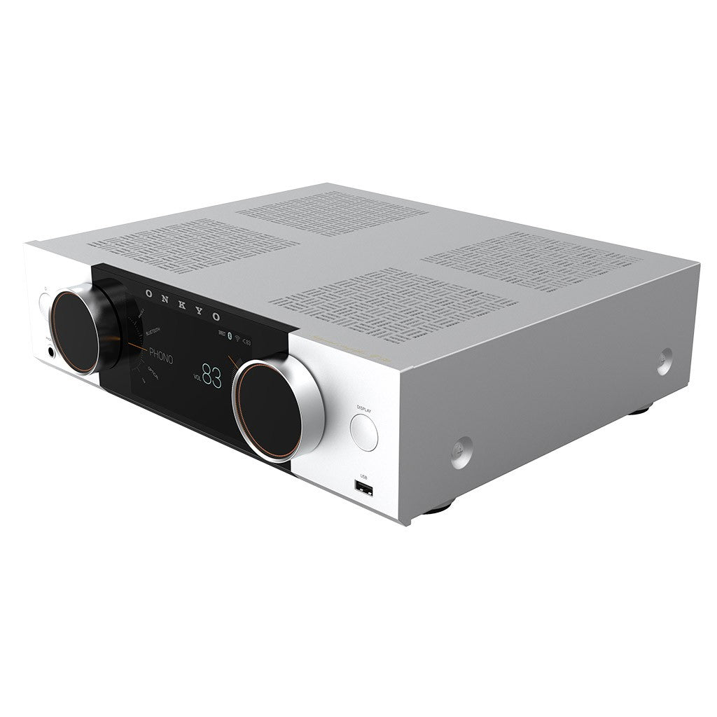 ONKYO MUSE Y50 SILVER Amplificatore integrato Audiophile streamer Ethernet/Wi-Fi, HDMI 4k, DAC
