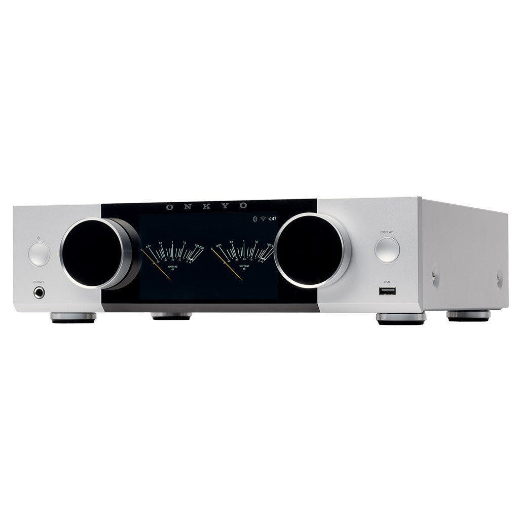 ONKYO MUSE Y40 SILVER Amplificatore integrato Audiophile streamer,. DAC e Phono