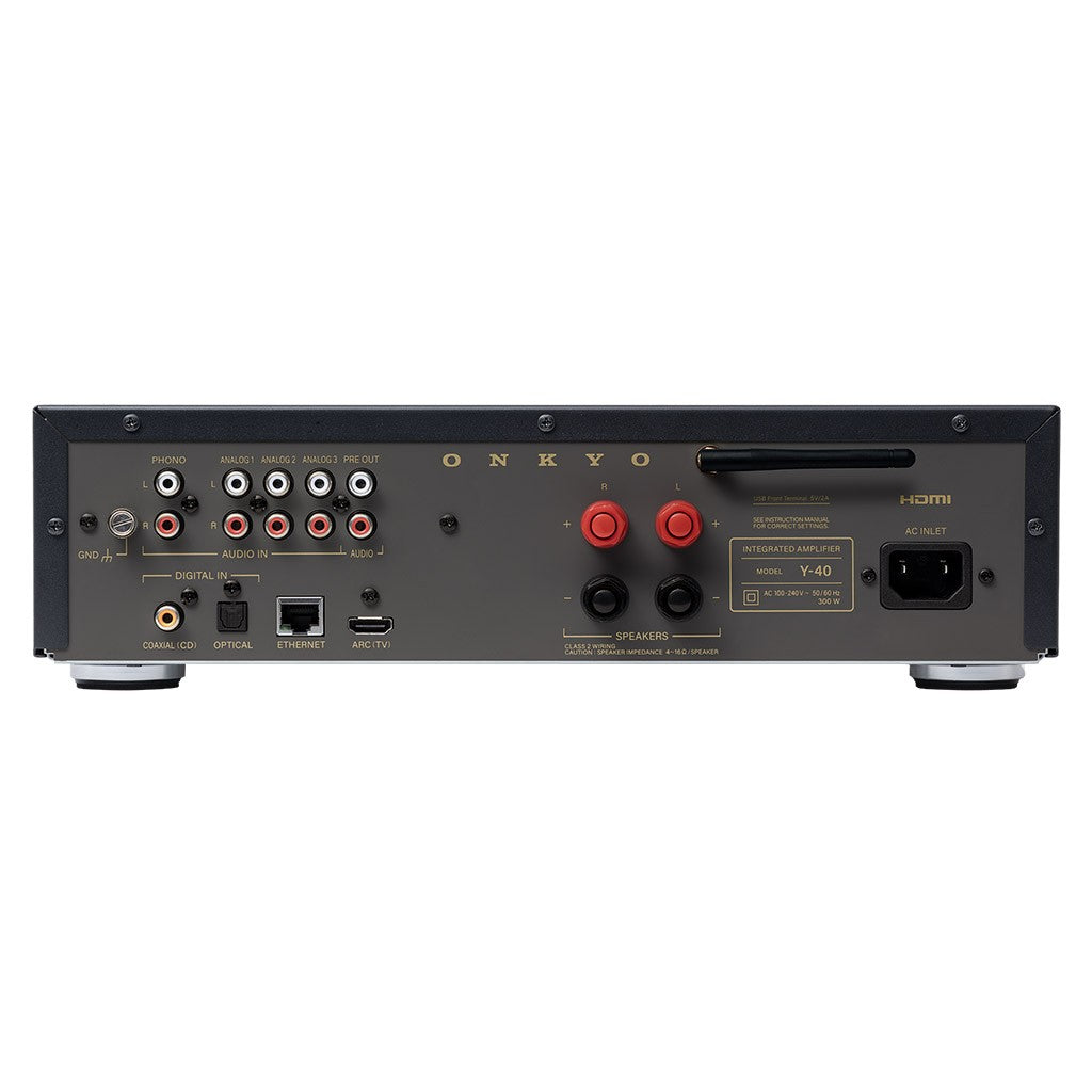 ONKYO MUSE Y40 BLACK Amplificatore integrato Audiophile streamer,. DAC e Phono