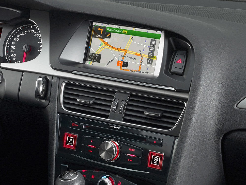 Alpine X702D-A4 Unità Centrale + Mascherina e cavi per AUDI A4 e A5 Touch 7" Android + Car Play Navi-BT - TechSoundSystem.com
