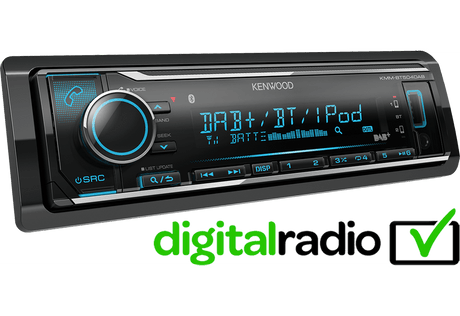 Kenwood KMM-BT504DAB autoradio Digitale DAB/DAB+ Bluetooth / Spotify - TechSoundSystem.com