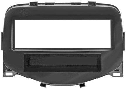 Phonocar 03191 Mascherina 1 DIN per Citroen C1 14- Peugeot 108 14- Toyota Aygo 14- colore nero lucido - TechSoundSystem.com