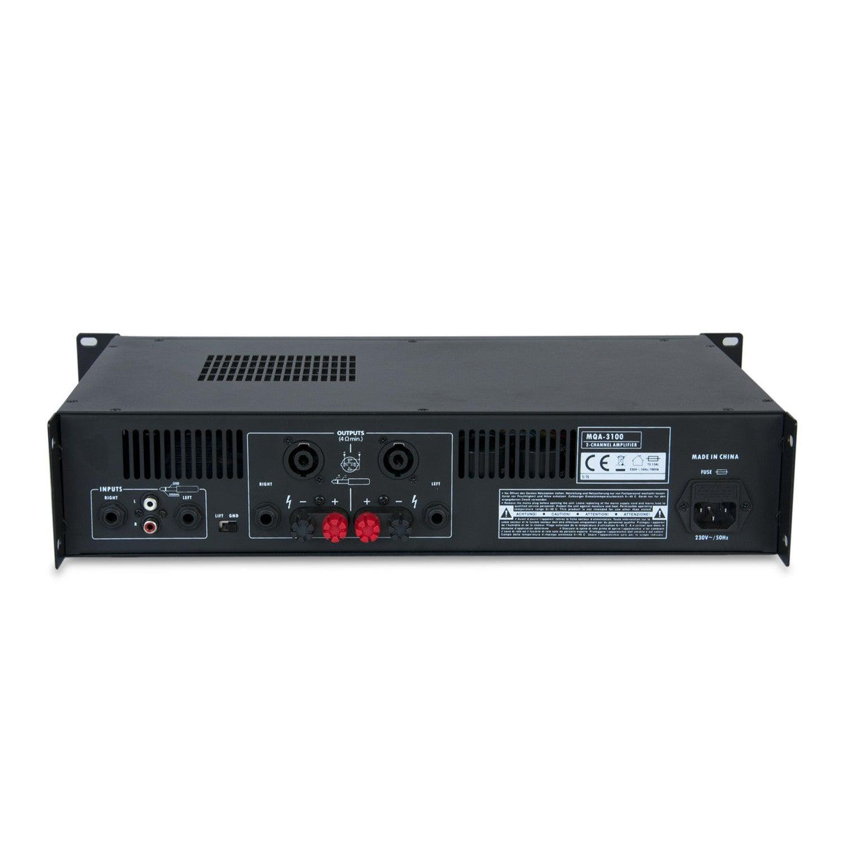 Master Audio MQA3100 Amplificatore professionale 2 canali 250W RMS - TechSoundSystem.com