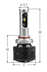Fari LED H12 abbaglianti / anabbaglianti Phonocar 07506 (COPPIA) - TechSoundSystem.com