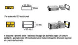 Kit fissaggio per autoradio 1/2 DIN Honda Odyssey - CR-V - Accord colore nero - TechSoundSystem.com