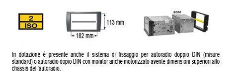 Kit fissaggio per autoradio 2 DIN Volvo XC90 -15 colore nero - TechSoundSystem.com