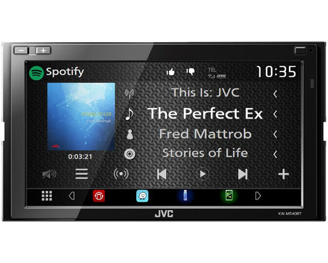 JVC KW-M540BT Media Station digitale monitor Clear Resistive WVGA da 6,8" Bluetooth® - TechSoundSystem.com