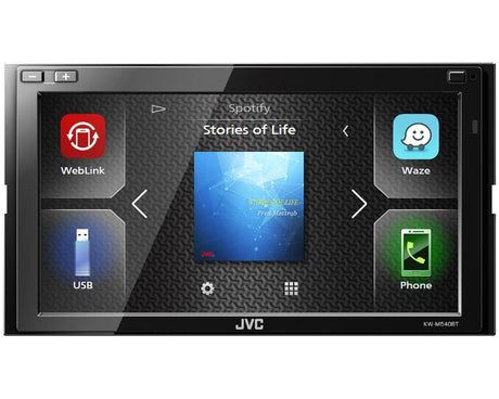 JVC KW-M540BT Media Station digitale monitor Clear Resistive WVGA da 6,8" Bluetooth® - TechSoundSystem.com