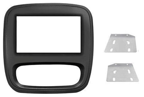 Phonocar 03706 Mascherina 2 Din per Fiat Talento Nissan NV 300 - Opel Vivaro - Renault Traffic - colore nero - TechSoundSystem.com