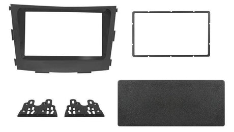 Phonocar 03709 Mascherina 2 Din per Ssangyoung Tivoli colore nero lucido - TechSoundSystem.com