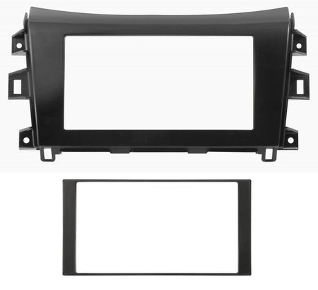 Phonocar 03714 Mascherina 2 Din per Nissan Navarra 15- colore nero - TechSoundSystem.com