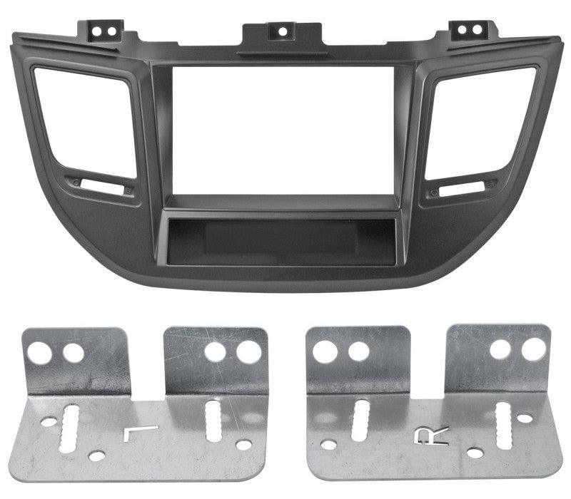 Phonocar 03723 Mascherina 2 Din per Hyunday Tucson 15- colore nero - TechSoundSystem.com