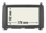 Phonocar 03739 Mascherina 2 Din per Mercedes A (W169) 12- B 11- colore nero - TechSoundSystem.com