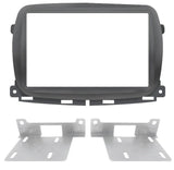 Phonocar 03748 Mascherina 2 Din per Fiat 500 16- colore nero lucido - TechSoundSystem.com