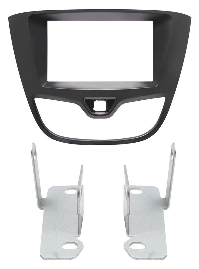 Phonocar 03749 Mascherina 2 Din per Opel Karl colore nero lucido - TechSoundSystem.com