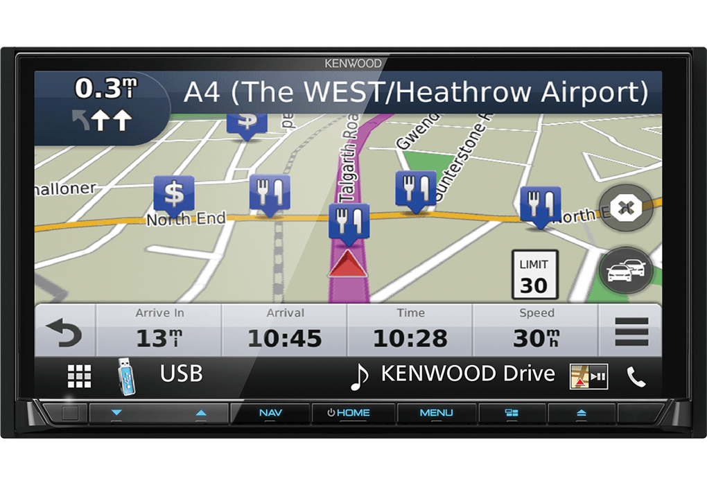 Kenwood DNX8180DABS autoradio 2 DIN con DAB+, Apple carplay, Android Auto, Spotify, Bluetooth - TechSoundSystem.com