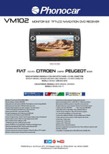 Phonocar VM102 autoradio 2 din custom per Fiat Ducato, Citroen Jumpy, Peugeot Boxer - TechSoundSystem.com