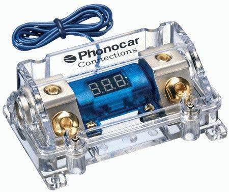 Portafusibile con voltmetro fusibile ANL (maxi lama) Cavo In/Out 50 mm2 Phonocar 04490 - TechSoundSystem.com