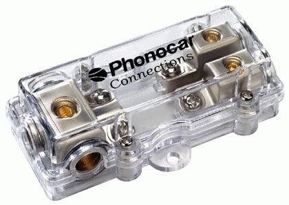 Portafusibile 2 vie per fusibile AFC Cavo In 3x25 mm2 Cavo Out 2x10 mm2 Phonocar 04497 - TechSoundSystem.com