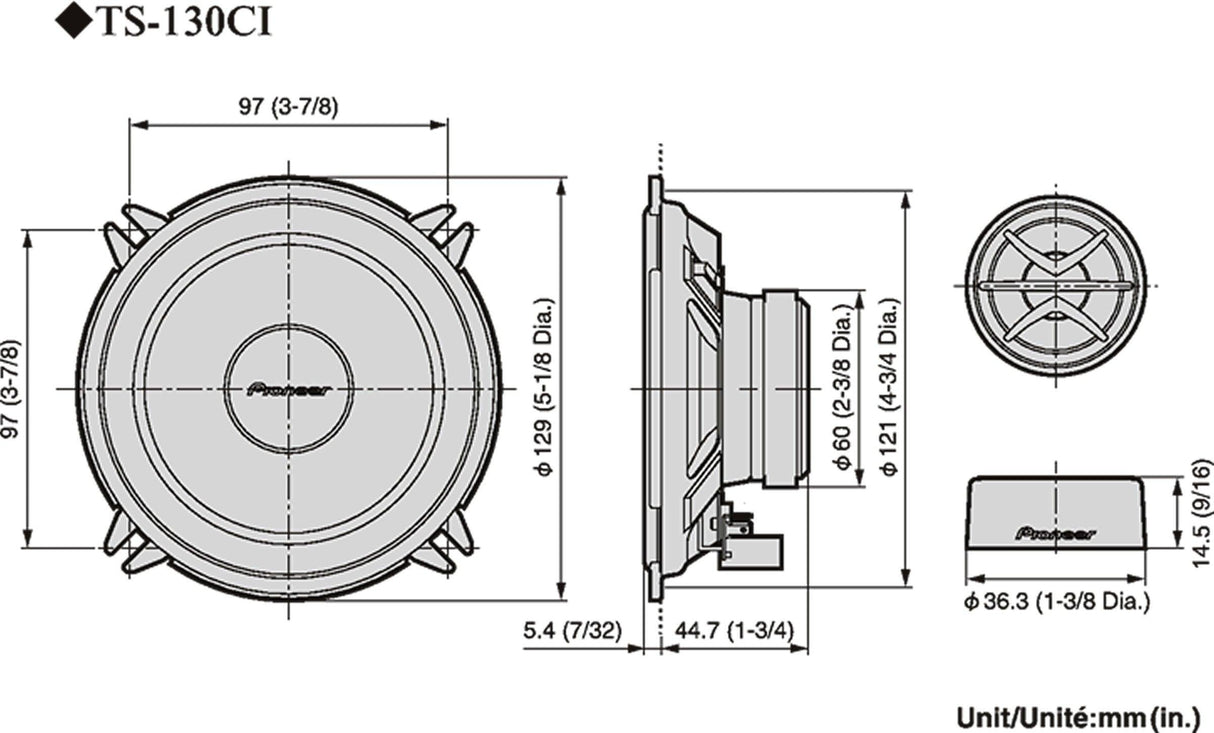 Pioneer TS-130Ci Kit altoparlanti a 2 vie da 13cm (130W) per Renault-Opel-VW - TechSoundSystem.com