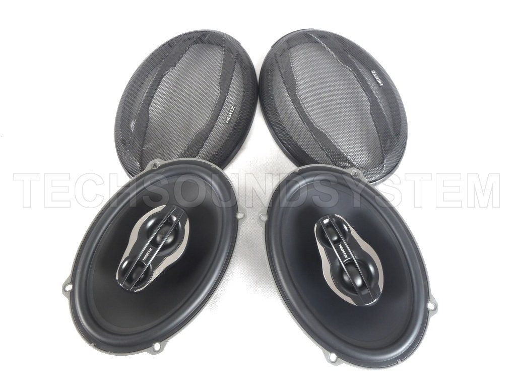 HERTZ Audio 2 Pairs of MPX690.3 Millie Pro Series 6X9 3-Way Coaxial Speakers HERTZ MPX690.3 MILLE PRO 6\"X9\" KIT 3VIE 3WAY COAXIAL SPEAKERS 130W
