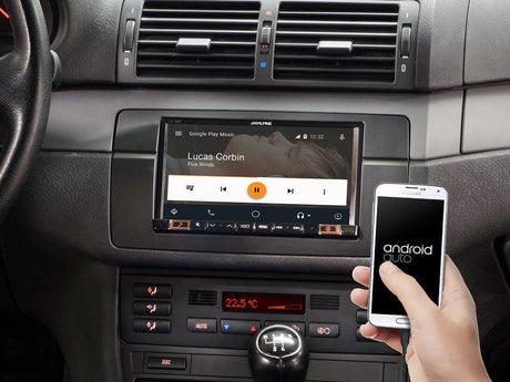 Alpine iLX-702E46 Media Station 7'' per BMW S3 E46 con Android Auto, App CarPlay e Bluetooth - TechSoundSystem.com