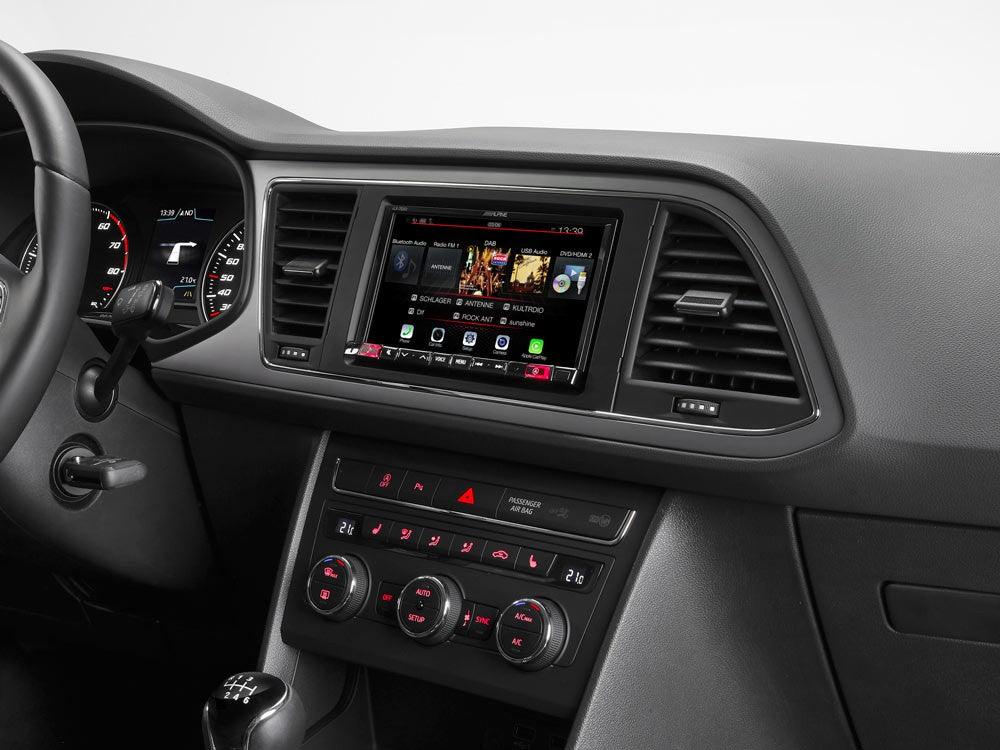 Alpine iLX-702LEON Media Station 7'' per Seat Leon con Android Auto, App CarPlay e Bluetooth - TechSoundSystem.com