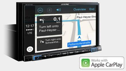 Alpine INE-W710DC Media Station 7'' con Bluetooth, App CarPlay, Android Auto e Navi + Mappe Truck - TechSoundSystem.com