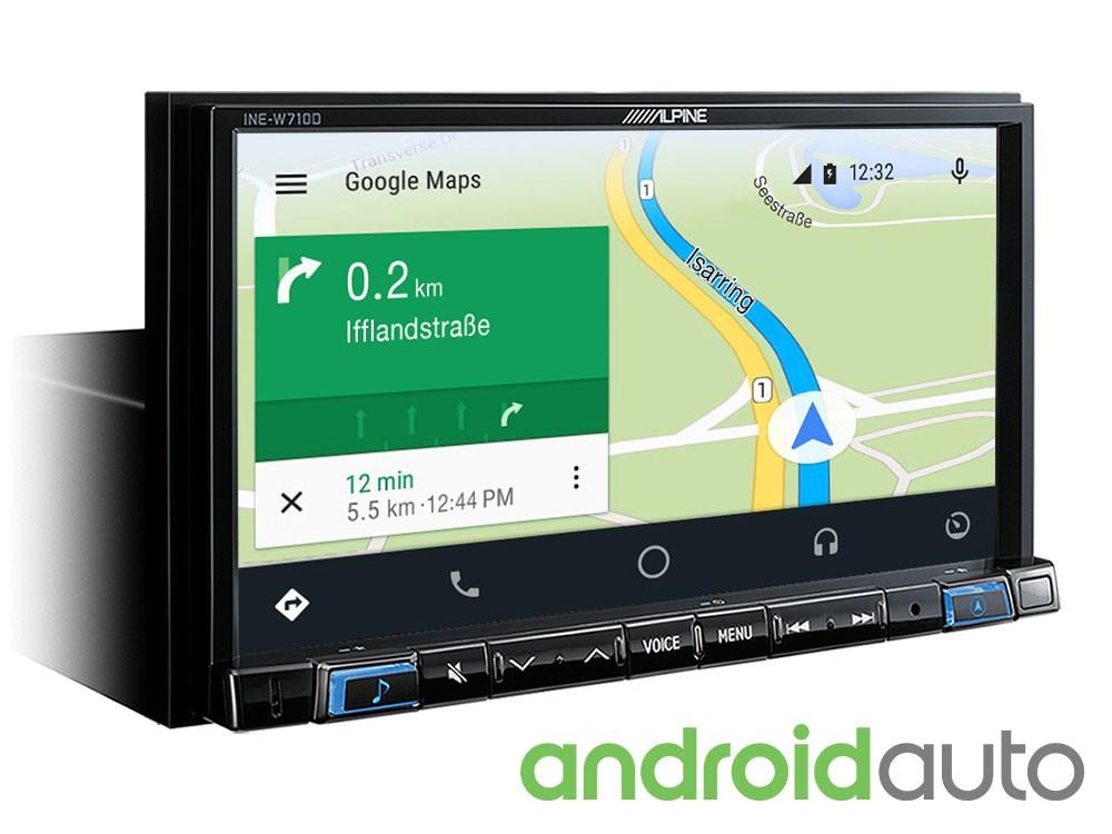 Alpine INE-W710DC Media Station 7'' con Bluetooth, App CarPlay, Android Auto e Navi + Mappe Truck - TechSoundSystem.com