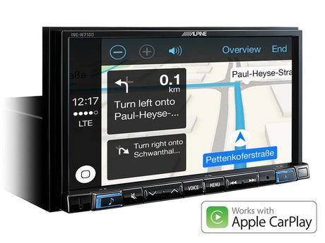 Alpine INE-W710DC Media Station 7'' con Bluetooth, App CarPlay, Android Auto e Navi + Mappe Truck - TechSoundSystem.com
