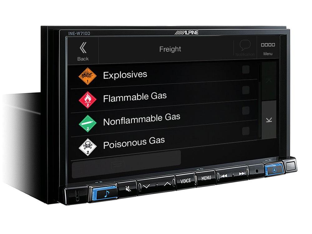 Alpine INE-W710DC Media Station 7'' con Bluetooth, App CarPlay, Android Auto e Navi + Mappe Truck - TechSoundSystem.com