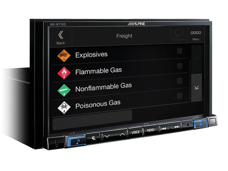 Alpine INE-W710DC Media Station 7'' con Bluetooth, App CarPlay, Android Auto e Navi + Mappe Truck - TechSoundSystem.com