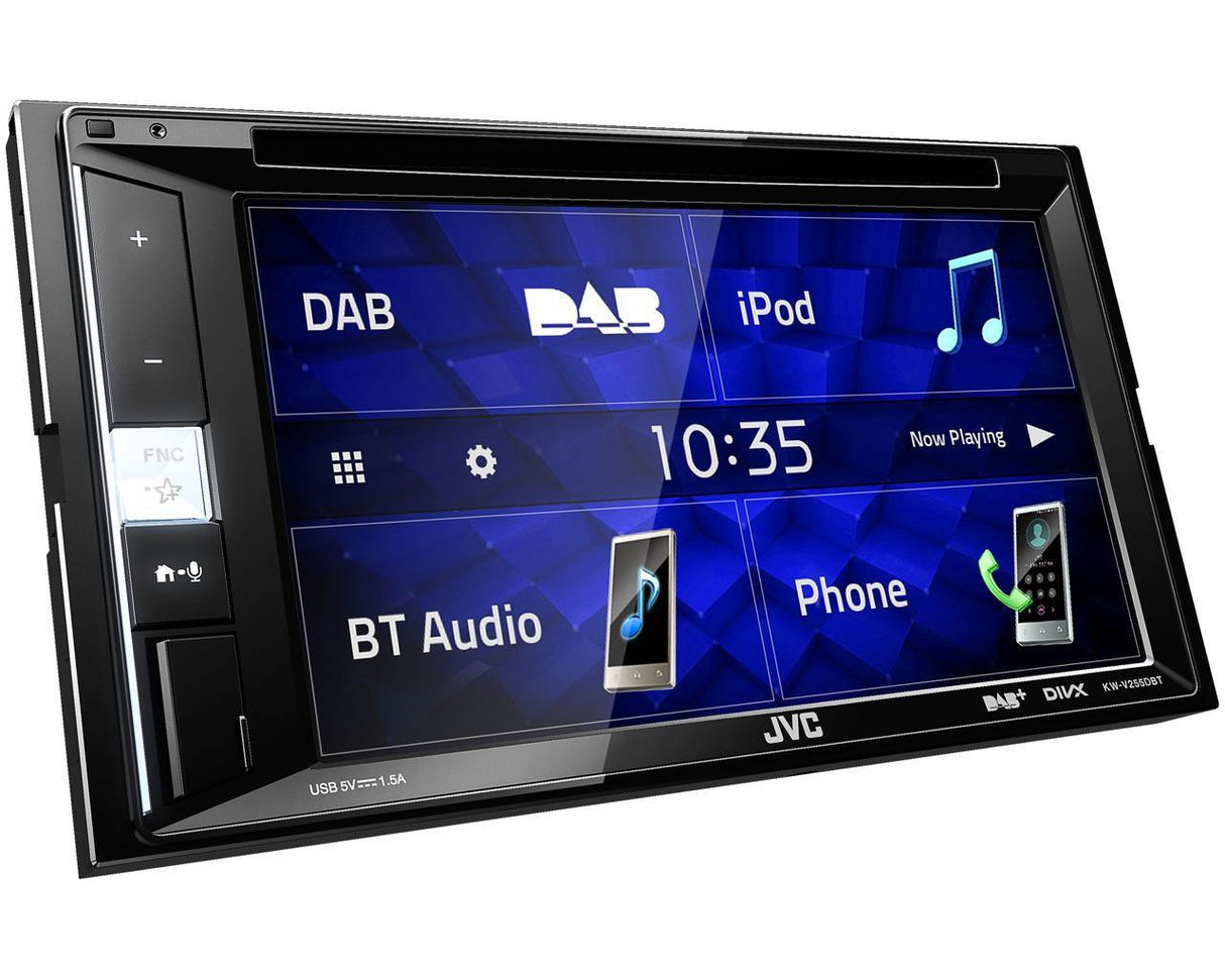 JVC KW-V255DBT autoradio 2 DIN DVD/CD/USB con DAB+ e Bluetooth - TechSoundSystem.com
