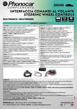 Phonocar 04040 interfaccia comandi volante CANBUS universale - TechSoundSystem.com