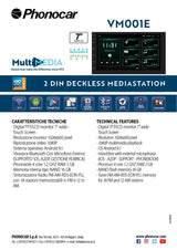 Phonocar VM001 autoradio ANDROID 2 DIN 7" Bluetooth, GPS, MIRROR LINK - TechSoundSystem.com