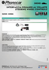 Phonocar 04048 Interfaccia comandi al Volante CANBUS per Suzuki-Honda - TechSoundSystem.com