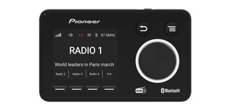 Pioneer SDA-11DAB Adattatore radio digitale DAB+ con Bluetooth e modulatore FM - TechSoundSystem.com