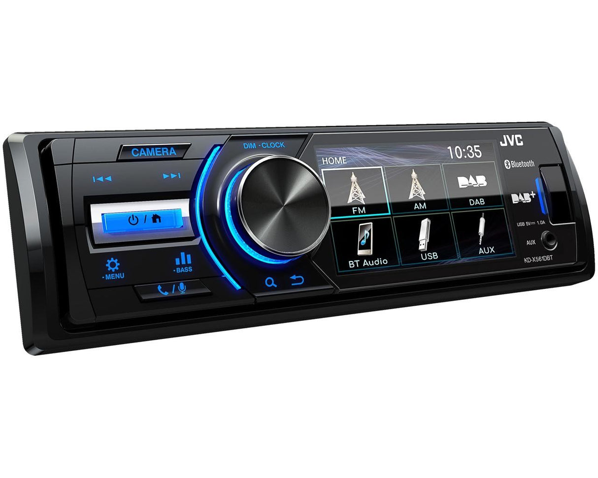 JVC KD-X561DBT autoradio 1 DIN con schermo 3", radio DAB, bluetooth - TechSoundSystem.com