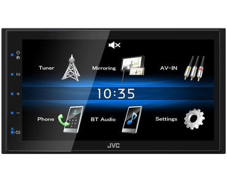 JVC KW-M25BT autoradio 2 DIN 6.8" con Bluetooth e mirroring Android - TechSoundSystem.com