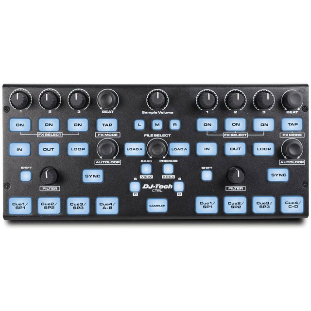 DJ TECH CTRL CONTROLLER MIDI DVS USB MAPPATURE SERATO TRAKTOR VIRTUAL DJ - TechSoundSystem.com